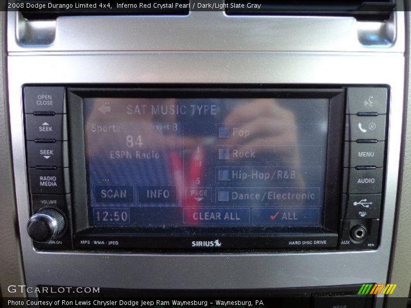 Inferno Red Crystal Pearl / Dark/Light Slate Gray 2008 Dodge Durango Limited 4x4