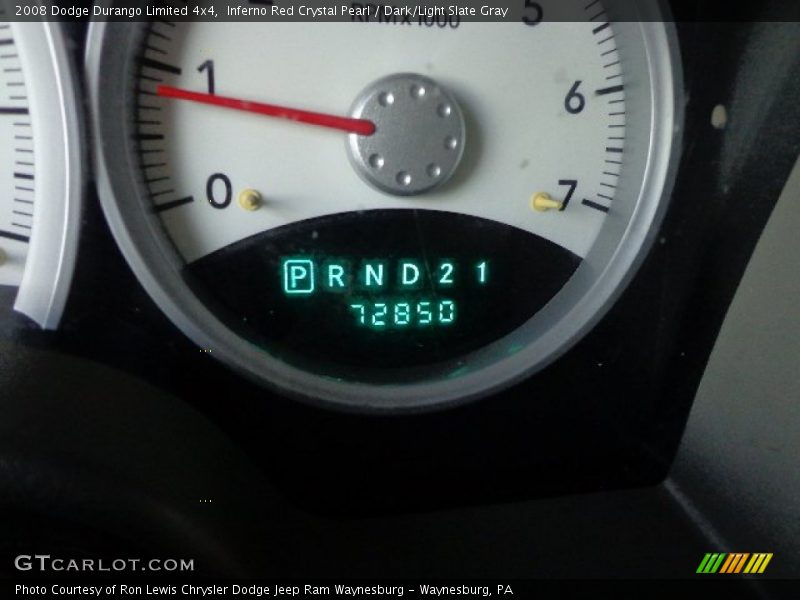 Inferno Red Crystal Pearl / Dark/Light Slate Gray 2008 Dodge Durango Limited 4x4
