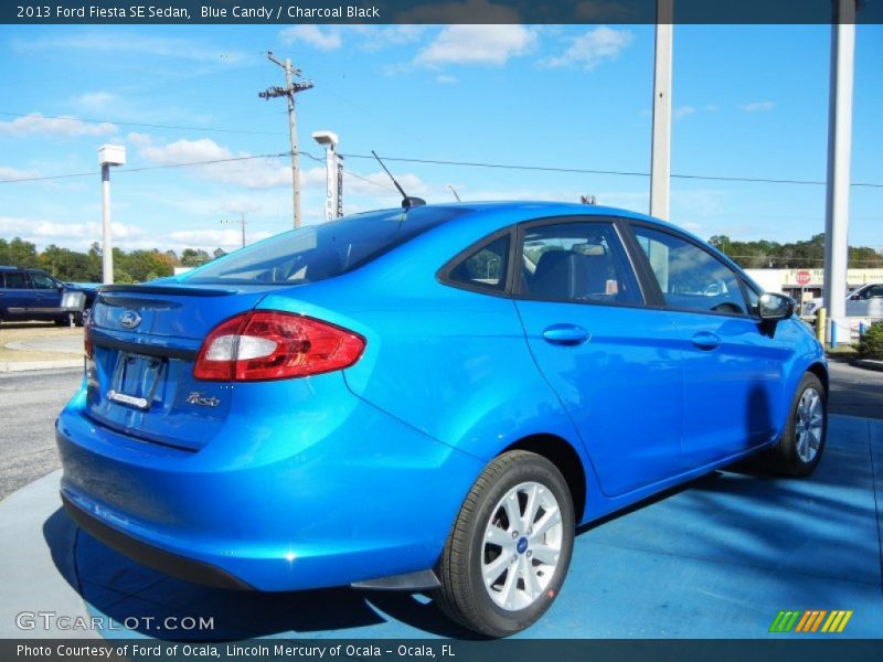 Blue Candy / Charcoal Black 2013 Ford Fiesta SE Sedan