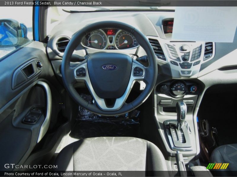 Blue Candy / Charcoal Black 2013 Ford Fiesta SE Sedan
