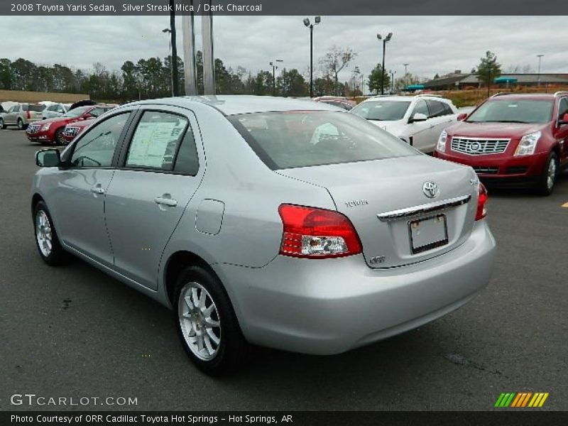Silver Streak Mica / Dark Charcoal 2008 Toyota Yaris Sedan