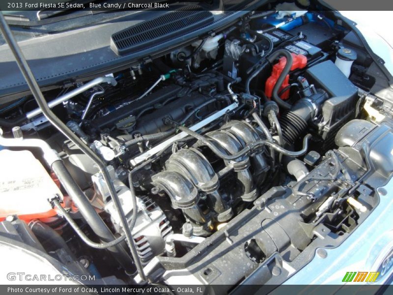 Blue Candy / Charcoal Black 2013 Ford Fiesta SE Sedan