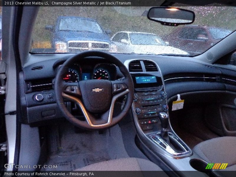 Champagne Silver Metallic / Jet Black/Titanium 2013 Chevrolet Malibu LS
