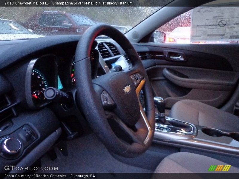 Champagne Silver Metallic / Jet Black/Titanium 2013 Chevrolet Malibu LS