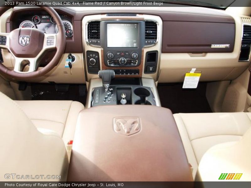 Dashboard of 2013 1500 Laramie Quad Cab 4x4