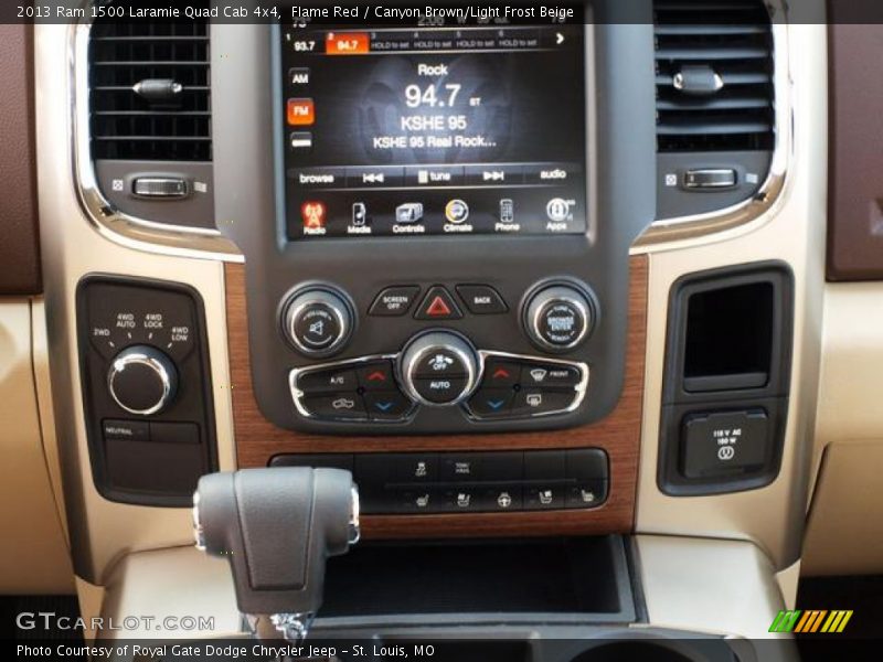 Controls of 2013 1500 Laramie Quad Cab 4x4