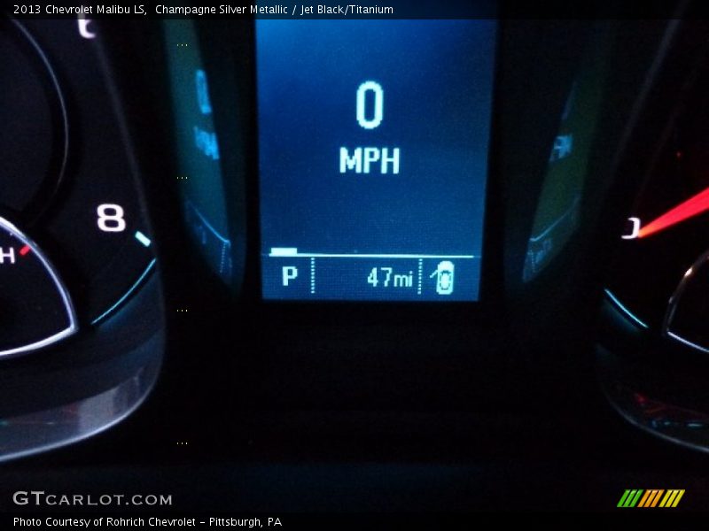 Champagne Silver Metallic / Jet Black/Titanium 2013 Chevrolet Malibu LS