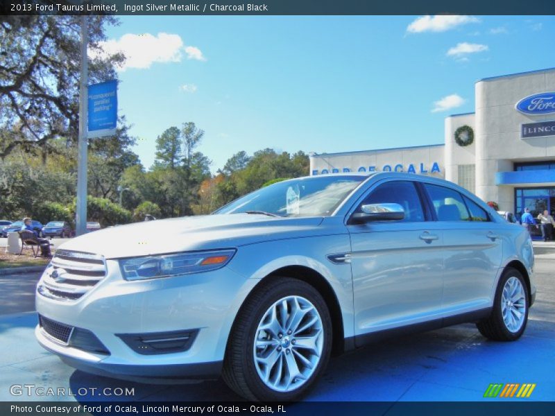 Ingot Silver Metallic / Charcoal Black 2013 Ford Taurus Limited