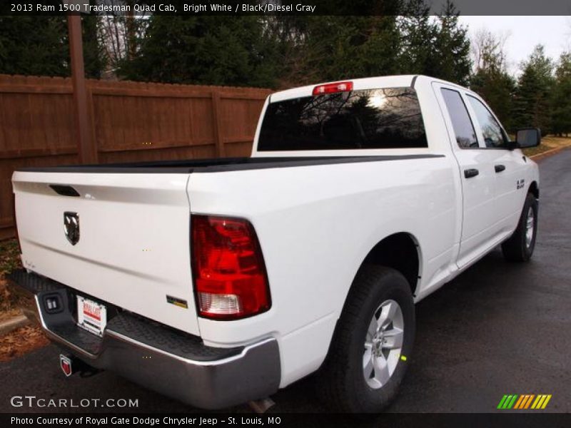 Bright White / Black/Diesel Gray 2013 Ram 1500 Tradesman Quad Cab