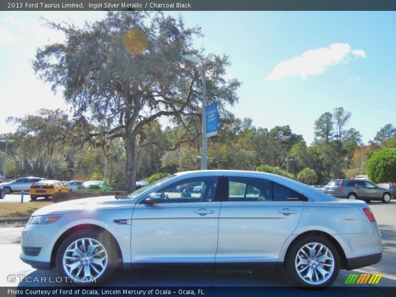 Ingot Silver Metallic / Charcoal Black 2013 Ford Taurus Limited