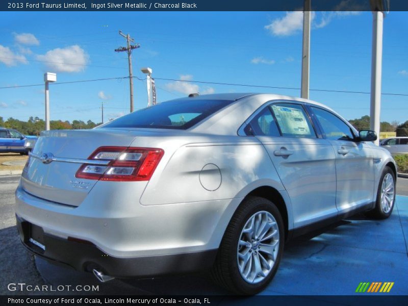 Ingot Silver Metallic / Charcoal Black 2013 Ford Taurus Limited