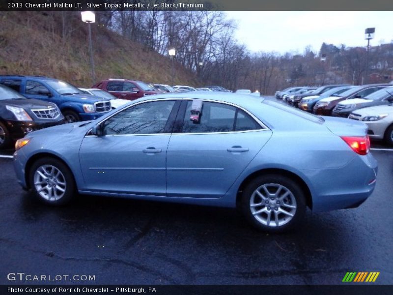 Silver Topaz Metallic / Jet Black/Titanium 2013 Chevrolet Malibu LT