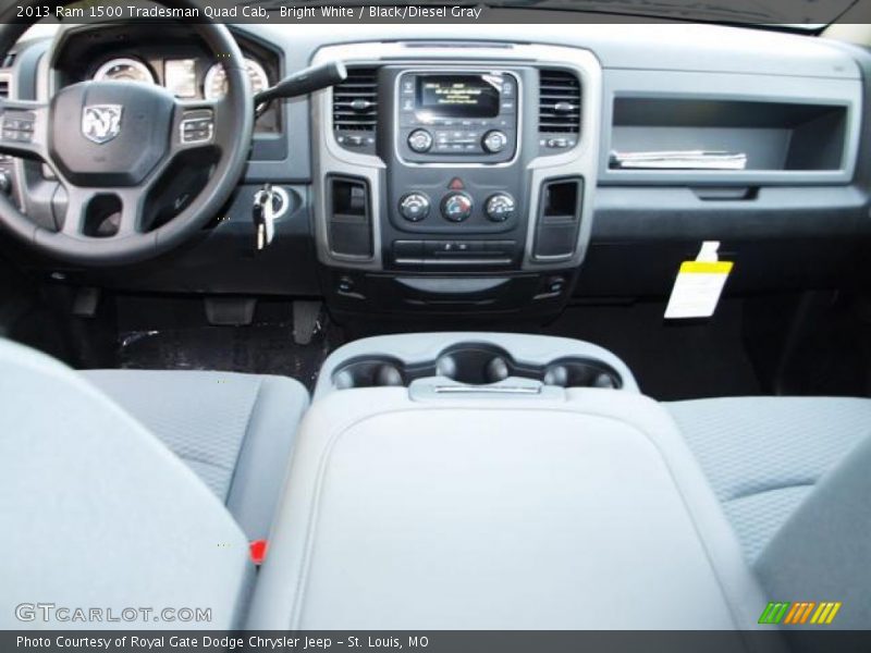 Bright White / Black/Diesel Gray 2013 Ram 1500 Tradesman Quad Cab