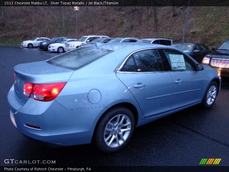 Silver Topaz Metallic / Jet Black/Titanium 2013 Chevrolet Malibu LT