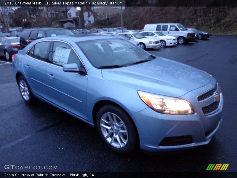 Silver Topaz Metallic / Jet Black/Titanium 2013 Chevrolet Malibu LT