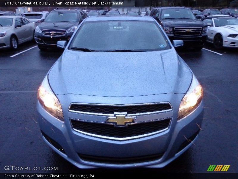 Silver Topaz Metallic / Jet Black/Titanium 2013 Chevrolet Malibu LT