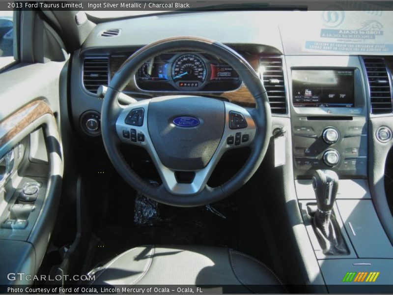 Ingot Silver Metallic / Charcoal Black 2013 Ford Taurus Limited