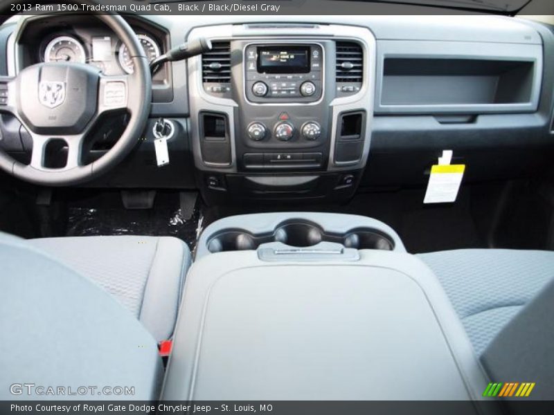 Black / Black/Diesel Gray 2013 Ram 1500 Tradesman Quad Cab