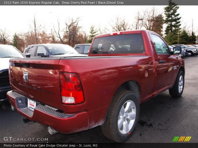 Deep Cherry Red Pearl / Black/Diesel Gray 2013 Ram 1500 Express Regular Cab