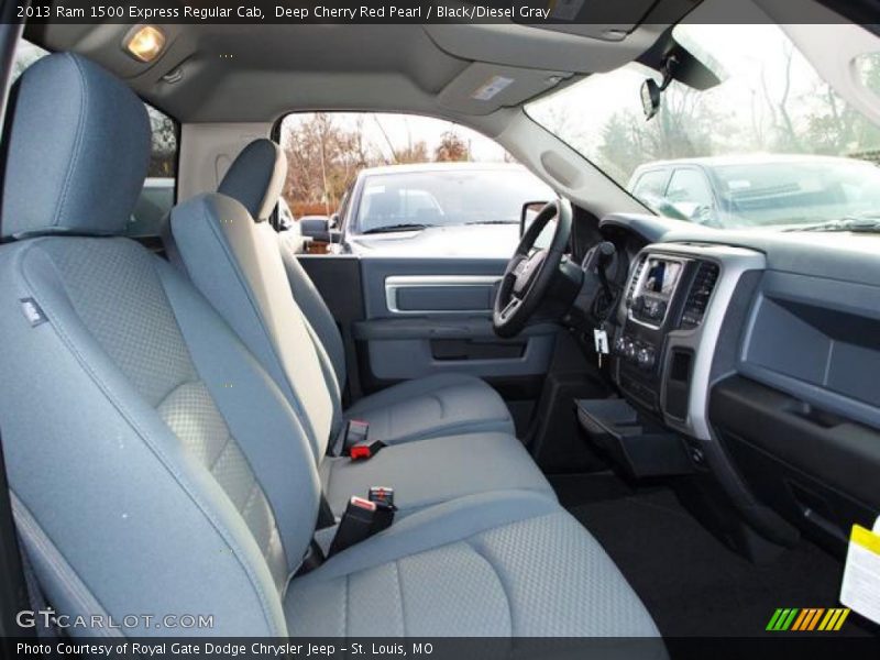 Deep Cherry Red Pearl / Black/Diesel Gray 2013 Ram 1500 Express Regular Cab