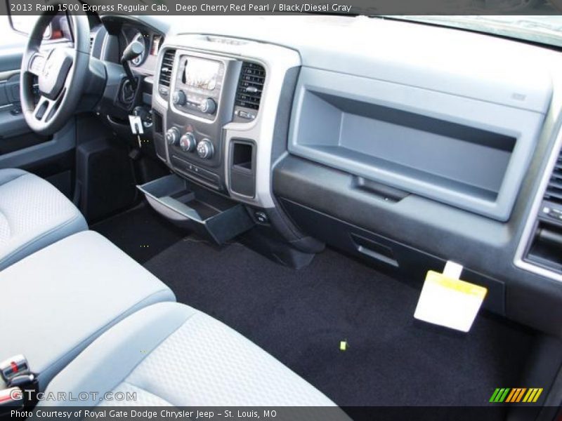 Deep Cherry Red Pearl / Black/Diesel Gray 2013 Ram 1500 Express Regular Cab