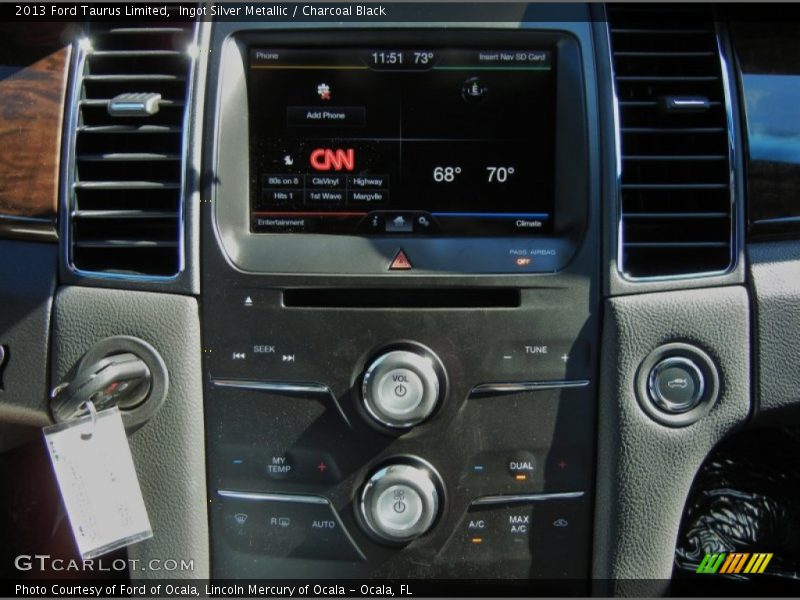 Ingot Silver Metallic / Charcoal Black 2013 Ford Taurus Limited