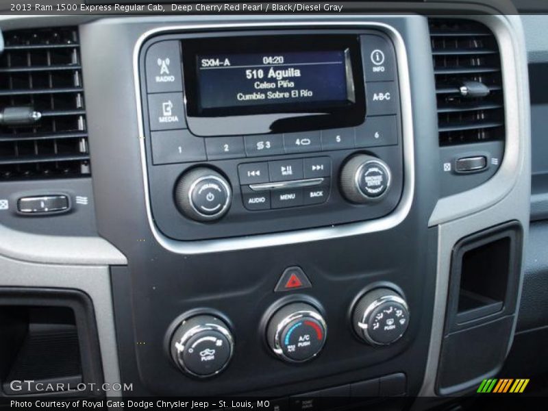 Deep Cherry Red Pearl / Black/Diesel Gray 2013 Ram 1500 Express Regular Cab
