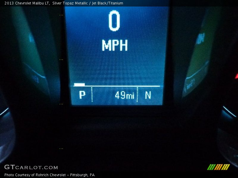 Silver Topaz Metallic / Jet Black/Titanium 2013 Chevrolet Malibu LT