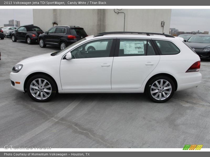 Candy White / Titan Black 2013 Volkswagen Jetta TDI SportWagen