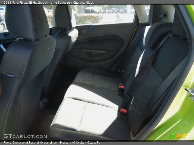 Lime Squeeze / Charcoal Black 2013 Ford Fiesta SE Hatchback