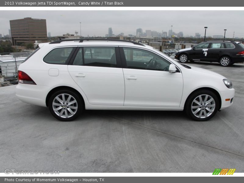 Candy White / Titan Black 2013 Volkswagen Jetta TDI SportWagen