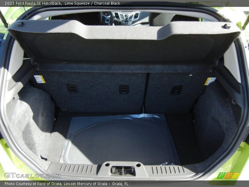 Lime Squeeze / Charcoal Black 2013 Ford Fiesta SE Hatchback