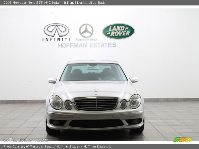 Brilliant Silver Metallic / Black 2005 Mercedes-Benz E 55 AMG Sedan