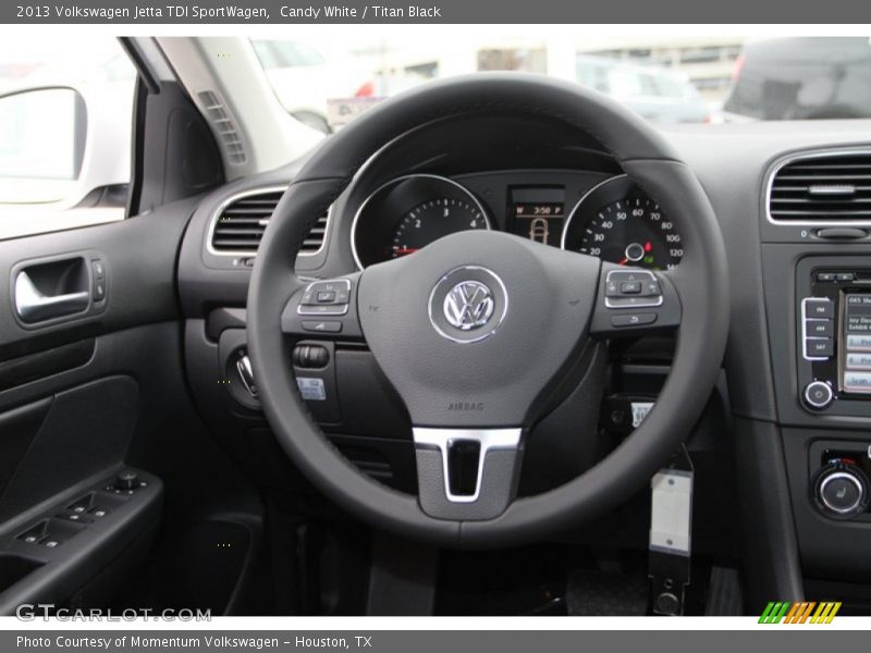 Candy White / Titan Black 2013 Volkswagen Jetta TDI SportWagen