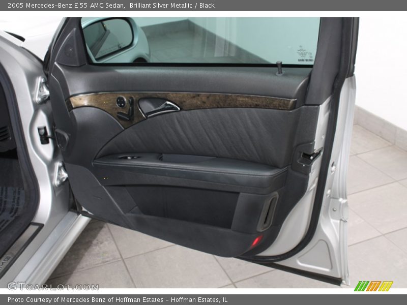 Brilliant Silver Metallic / Black 2005 Mercedes-Benz E 55 AMG Sedan