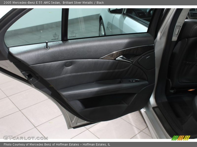 Brilliant Silver Metallic / Black 2005 Mercedes-Benz E 55 AMG Sedan