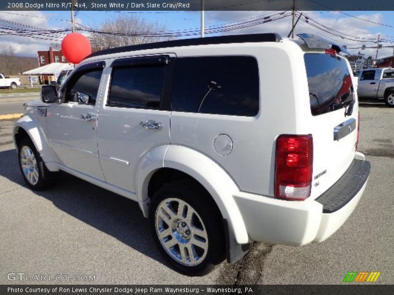 Stone White / Dark Slate Gray/Red 2008 Dodge Nitro R/T 4x4
