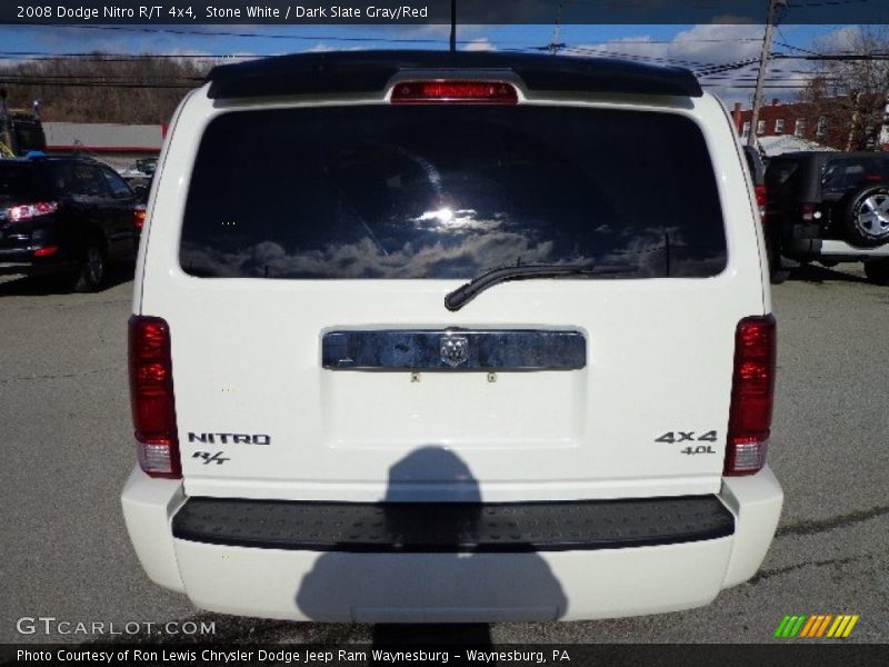 Stone White / Dark Slate Gray/Red 2008 Dodge Nitro R/T 4x4