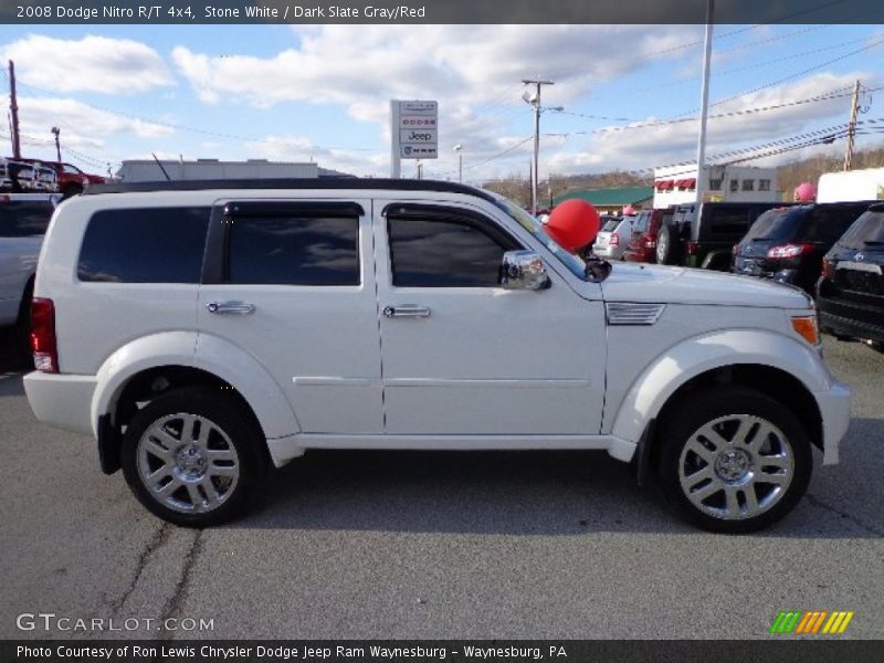 Stone White / Dark Slate Gray/Red 2008 Dodge Nitro R/T 4x4