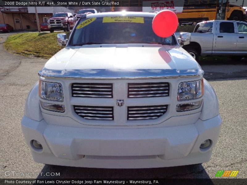 Stone White / Dark Slate Gray/Red 2008 Dodge Nitro R/T 4x4
