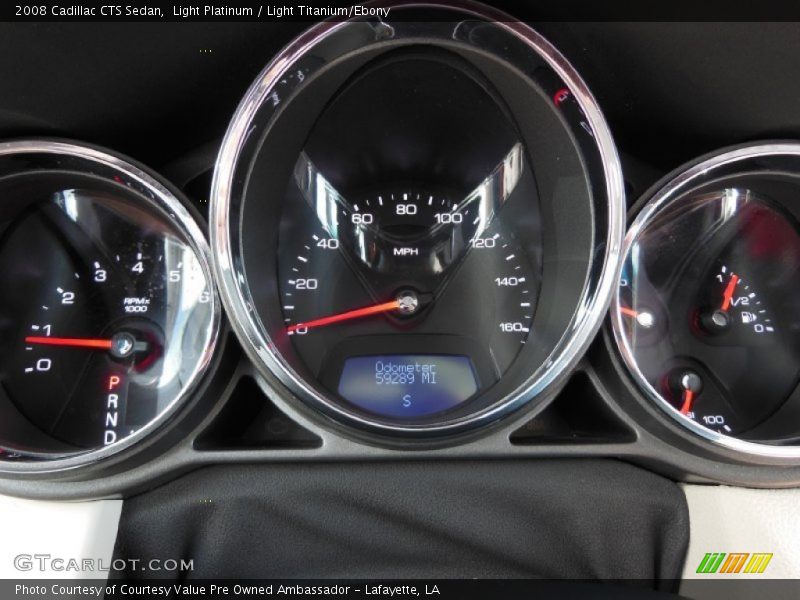 Light Platinum / Light Titanium/Ebony 2008 Cadillac CTS Sedan