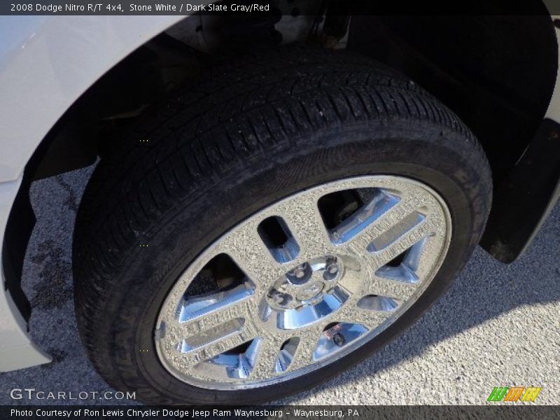 Stone White / Dark Slate Gray/Red 2008 Dodge Nitro R/T 4x4