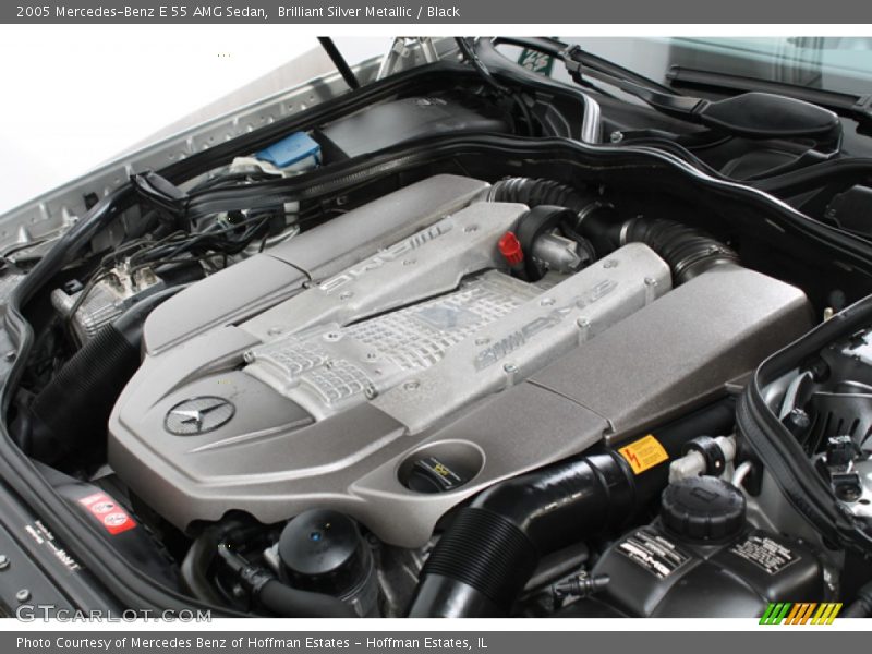 Brilliant Silver Metallic / Black 2005 Mercedes-Benz E 55 AMG Sedan