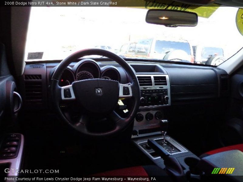Stone White / Dark Slate Gray/Red 2008 Dodge Nitro R/T 4x4