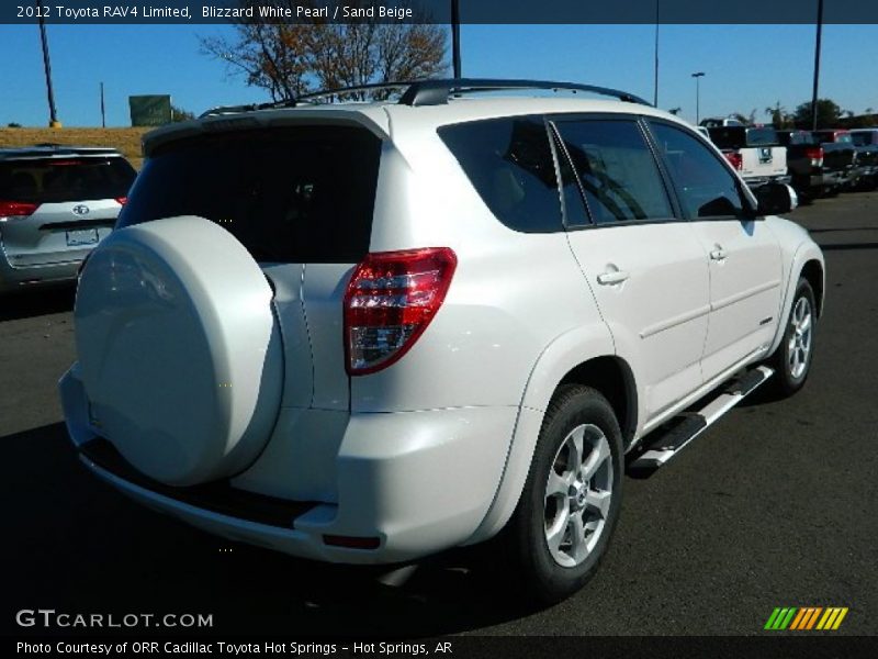 Blizzard White Pearl / Sand Beige 2012 Toyota RAV4 Limited