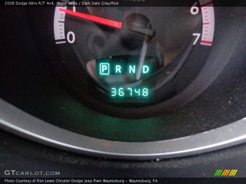 Stone White / Dark Slate Gray/Red 2008 Dodge Nitro R/T 4x4