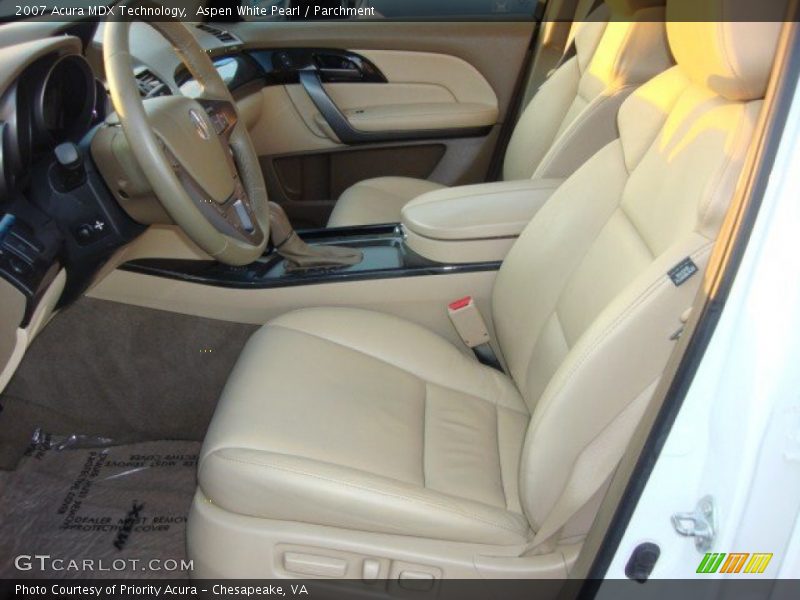Aspen White Pearl / Parchment 2007 Acura MDX Technology