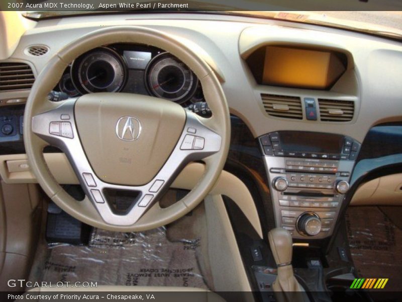 Aspen White Pearl / Parchment 2007 Acura MDX Technology