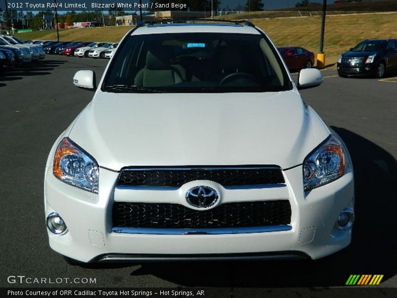 Blizzard White Pearl / Sand Beige 2012 Toyota RAV4 Limited