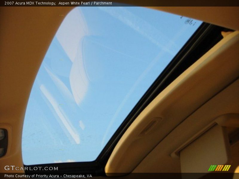 Aspen White Pearl / Parchment 2007 Acura MDX Technology